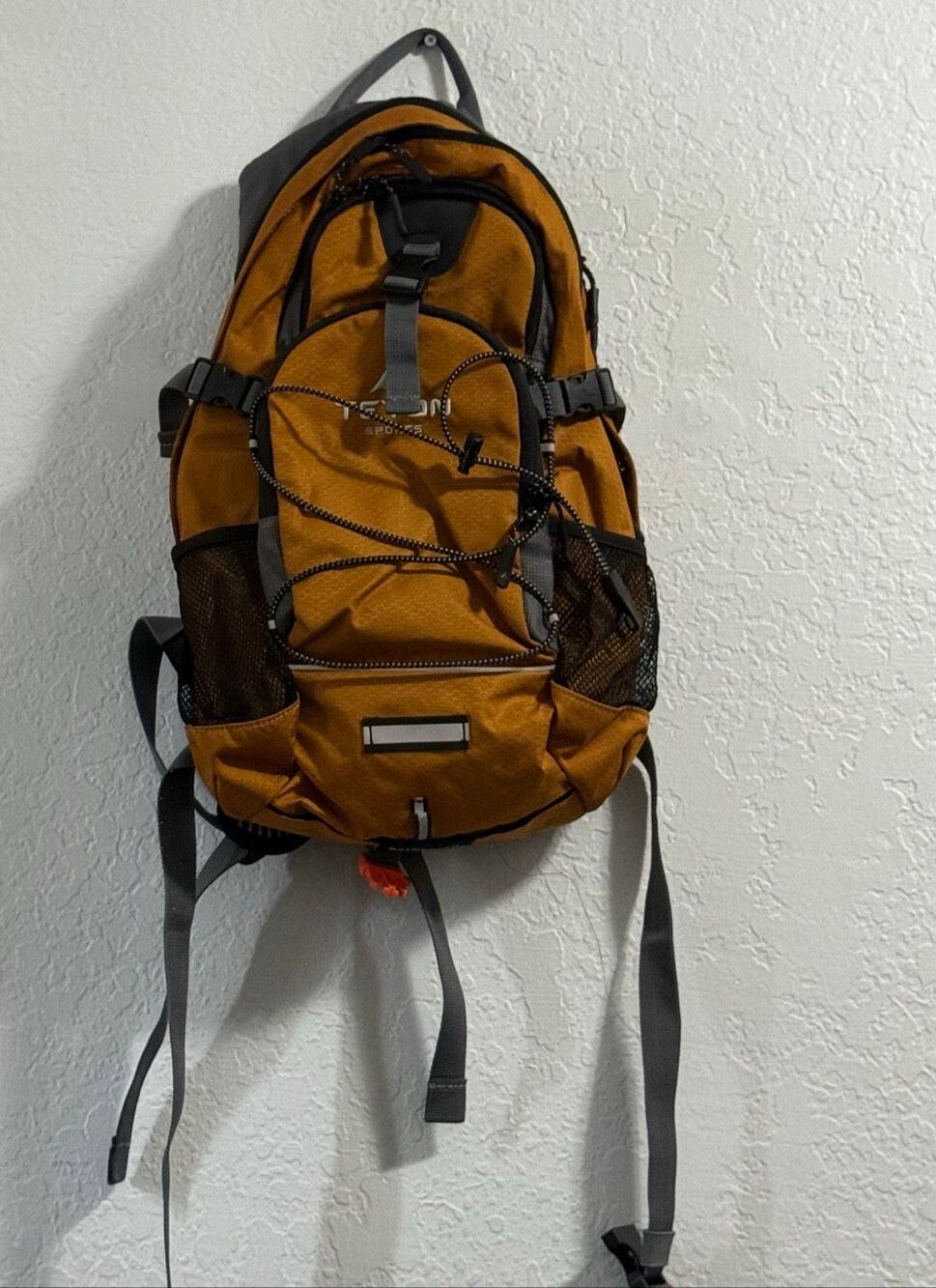 Teton orange Stretch Adjustable Hiking Backpack Rain Cover gorpcore